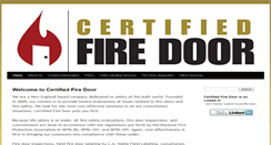 Desktop Screenshot of certifiedfiredoor.com